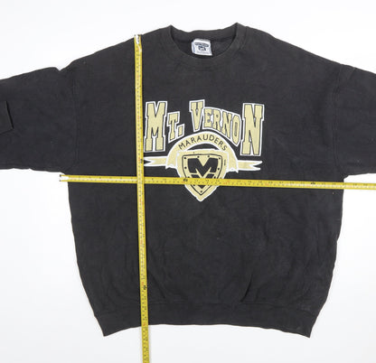 Lee Mens Black 2XL Heavyweight Graphic Pullover Sweatshirt