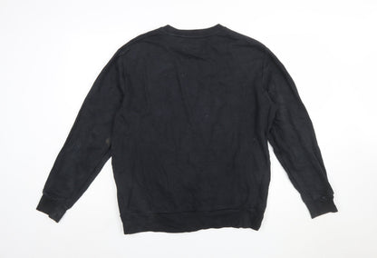 Levi's Womens Black Crew Neck Pullover Sweatshirt M