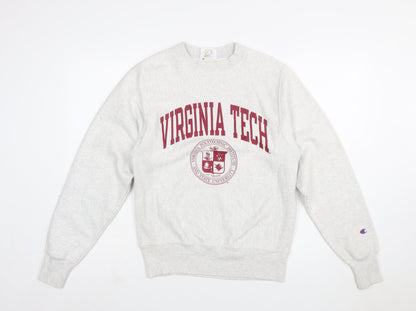 Champion Women's Grey Virginia Tech Reverse Weave Sweatshirt XS