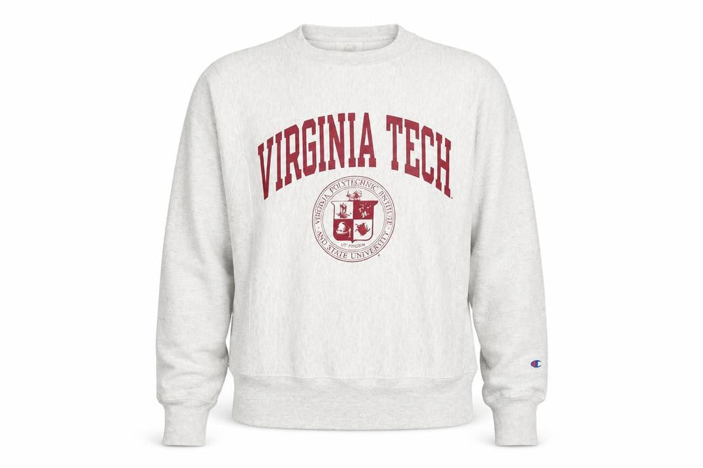 Champion Women's Grey Virginia Tech Reverse Weave Sweatshirt XS