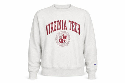 Champion Women's Grey Virginia Tech Reverse Weave Sweatshirt XS