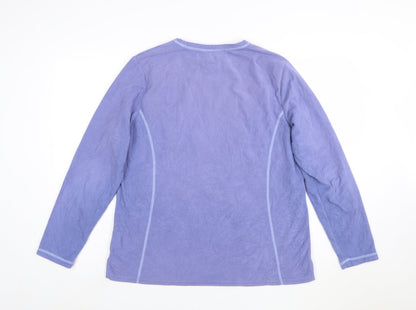 Eddie Bauer Women's Purple XL Pullover Fleece Sweatshirt