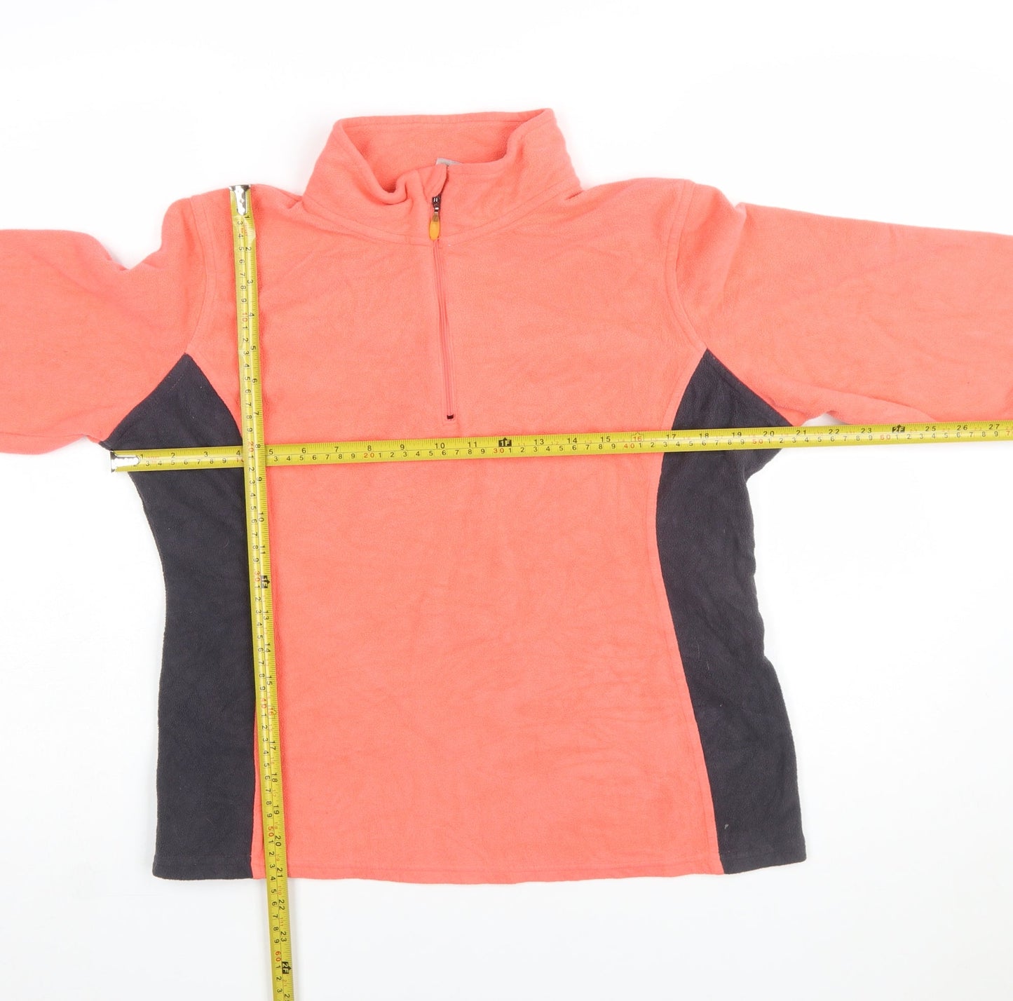 Champion Women’s Coral & Black Fleece Pullover Sweatshirt L