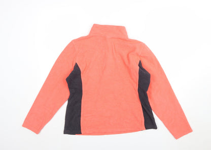 Champion Women’s Coral & Black Fleece Pullover Sweatshirt L