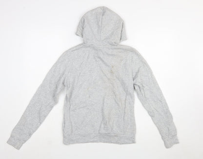Puma Women’s Grey Pullover Hoodie Size 10 Logo Sweatshirt