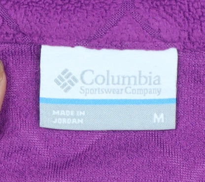 Columbia Women’s Purple 1/4 Zip Fleece Pullover Sweatshirt M