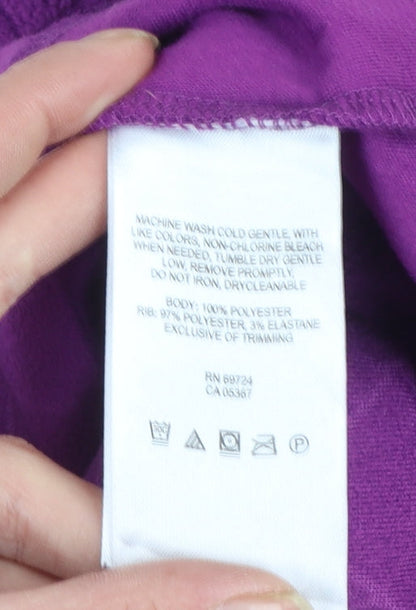 Columbia Women’s Purple 1/4 Zip Fleece Pullover Sweatshirt M