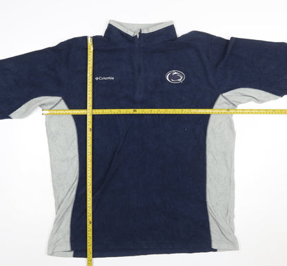 Columbia Men’s Blue Fleece 1/4 Zip Sweatshirt XL Outdoor Pullover
