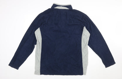 Columbia Men’s Blue Fleece 1/4 Zip Sweatshirt XL Outdoor Pullover