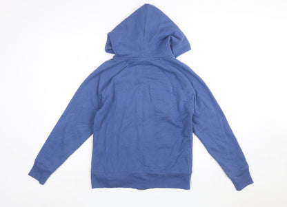 GAP Women Blue Small Full Zip Hoodie Cotton Blend Casual