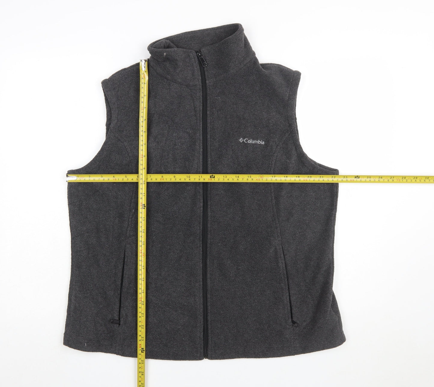 Columbia Women's Grey Fleece Waistcoat XL Lightweight Bodywarmer