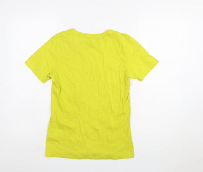 Puma Boys Yellow Graphic Logo Sports T-Shirt 13-14 Years