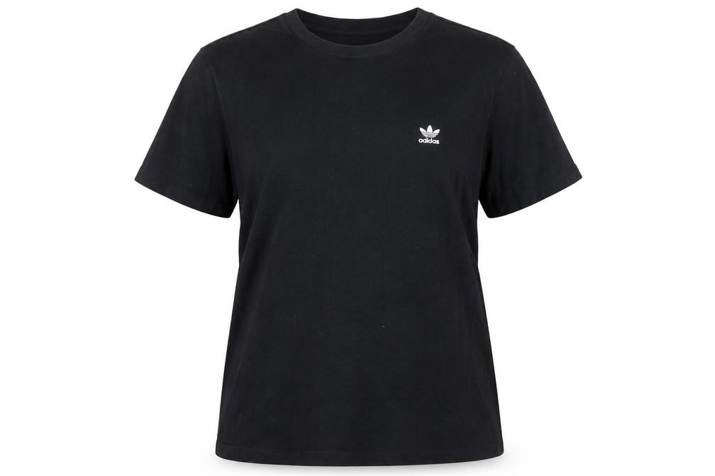 adidas Women Black Basic Crew Neck Regular Fit Short Sleeve T-Shirt Size 18
