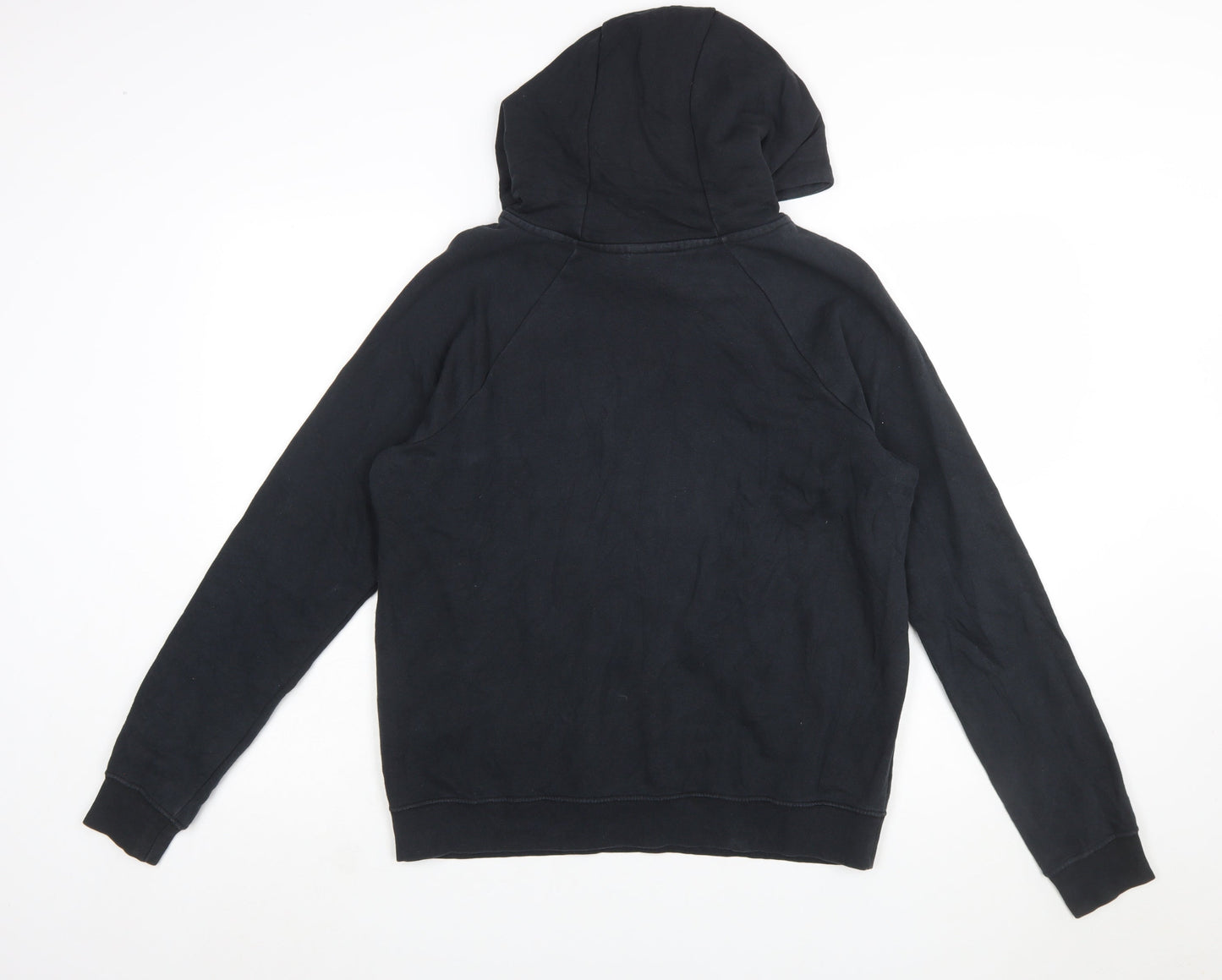 Nike Women's Black Hooded Pullover Hoodie Medium Cotton Blend