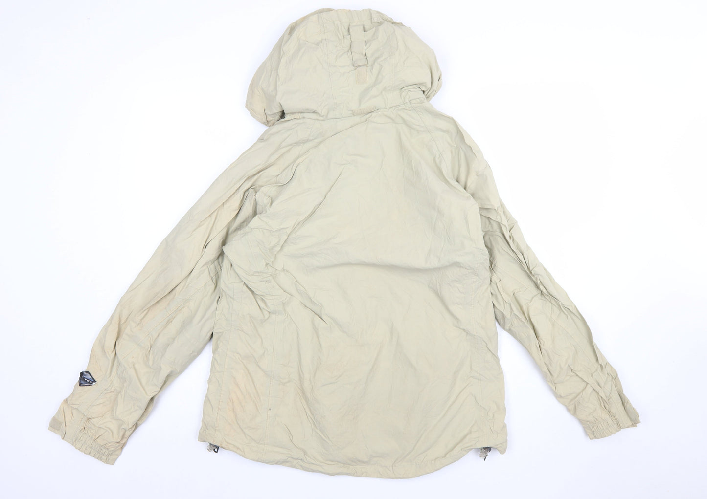 Columbia Women Beige Waterproof Hooded Jacket L