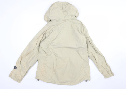 Columbia Women Beige Waterproof Hooded Jacket L