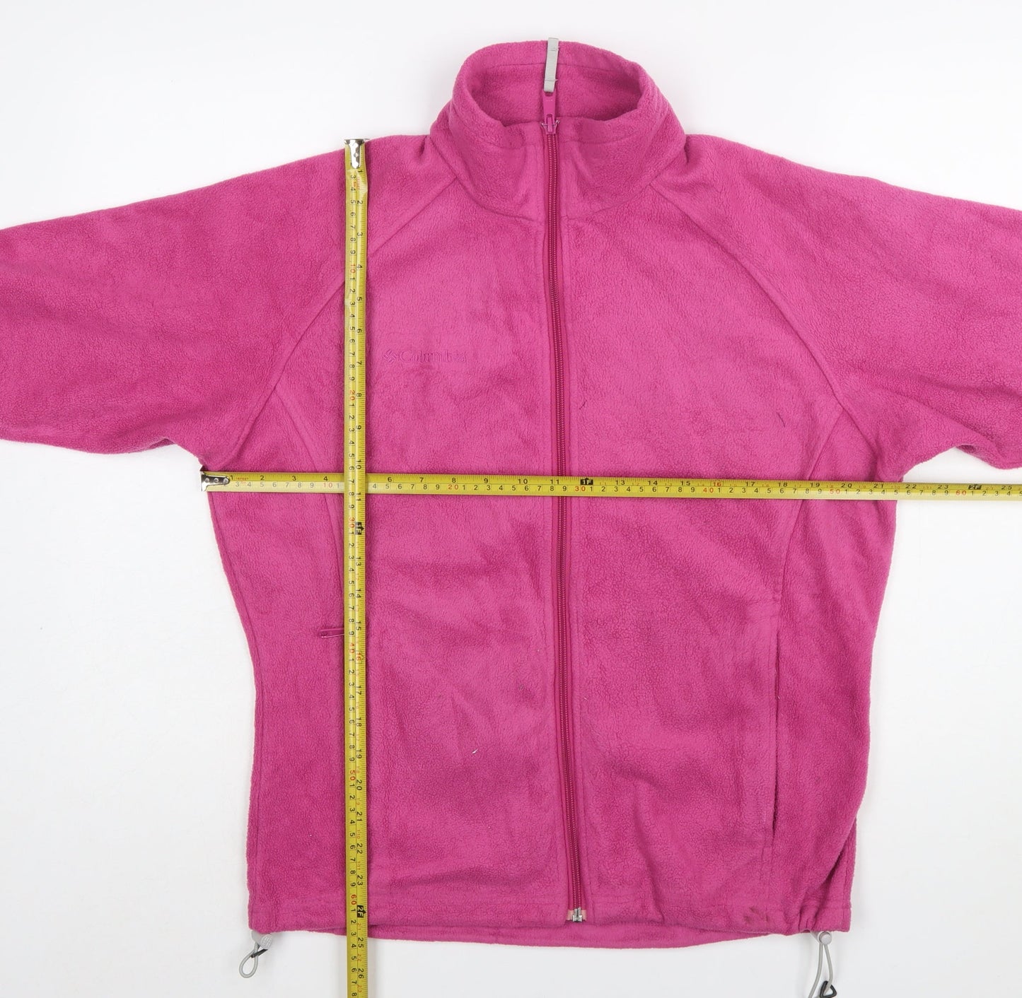 Columbia Women's Pink Fleece Full Zip Jacket Size L