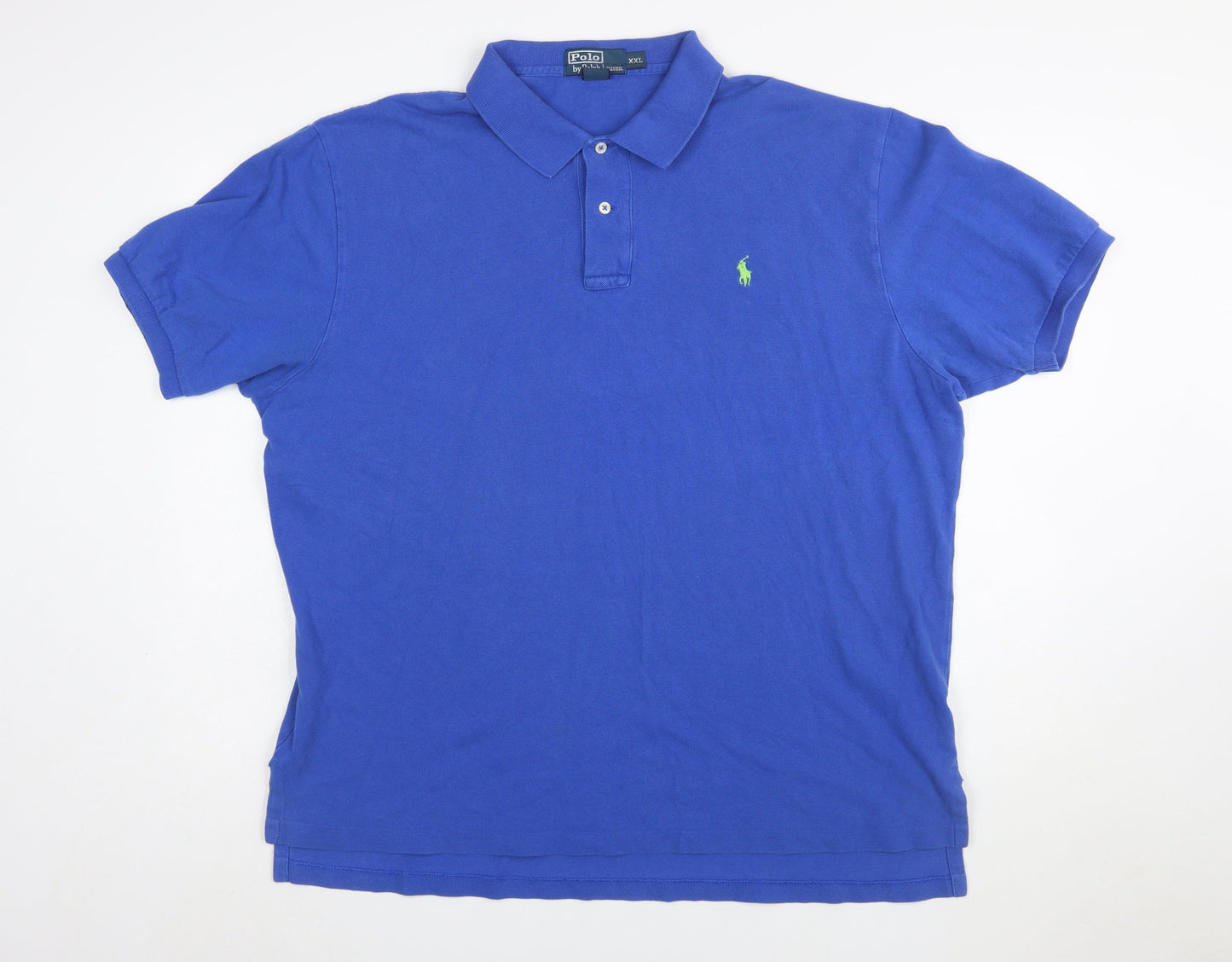 Ralph Lauren Men's Blue 2XL Cotton Polo Shirt Classic Fit