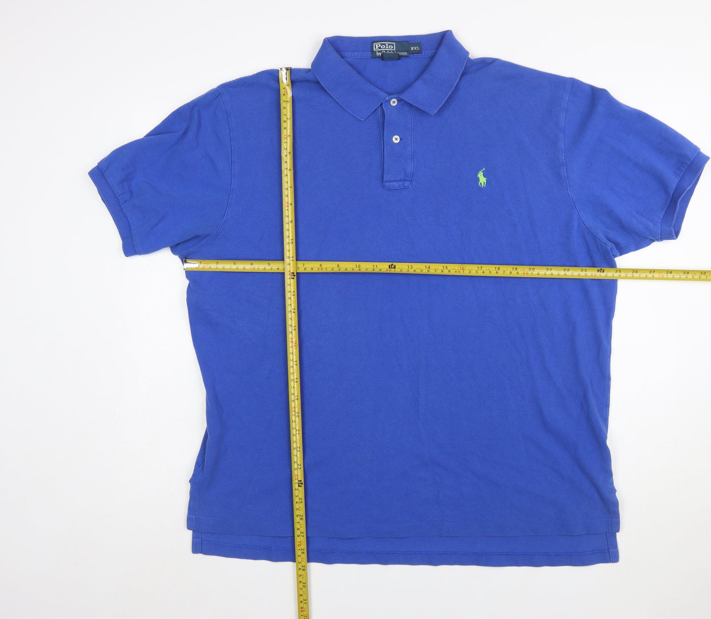 Ralph Lauren Men's Blue 2XL Cotton Polo Shirt Classic Fit