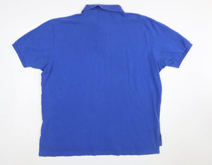 Ralph Lauren Men's Blue 2XL Cotton Polo Shirt Classic Fit