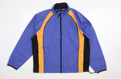 ProSpirit Women's Blue Colourblock Windbreaker Jacket L