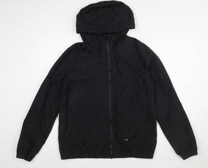 Volcom Women's Black Lightweight Hooded Windbreaker Jacket L