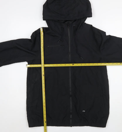 Volcom Women's Black Lightweight Hooded Windbreaker Jacket L