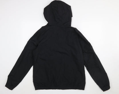 Volcom Women's Black Lightweight Hooded Windbreaker Jacket L