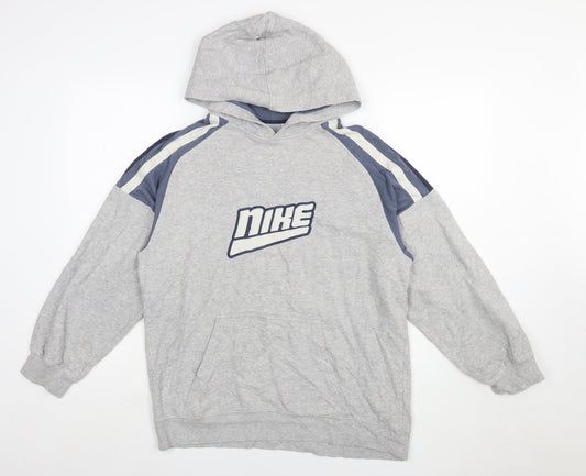 Nike Womens Grey XL Pullover Hoodie Fleece Sportswear Sweatshirt