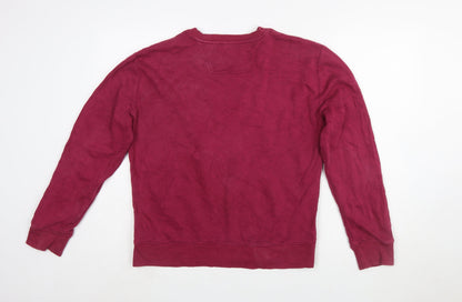 Calvin Klein Jeans Women’s Red Cotton Pullover Sweatshirt Size M