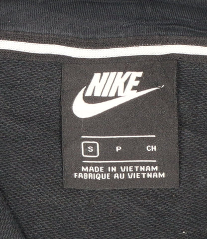 Nike Women Black Full Zip Hoodie Small Hooded Logo Tape Design