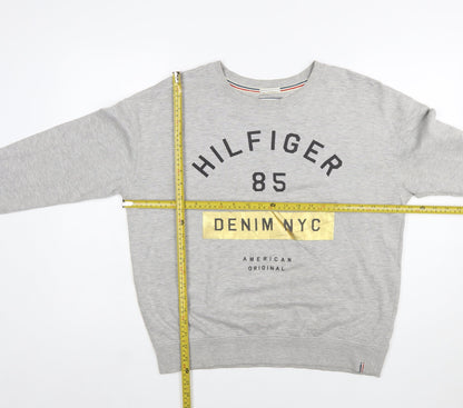 Tommy Hilfiger Denim Women's Grey Pullover Sweatshirt Size S