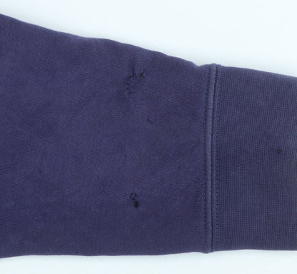 Nike Boys Purple Full Zip Hoodie Size XL 158-170cm Cotton Blend