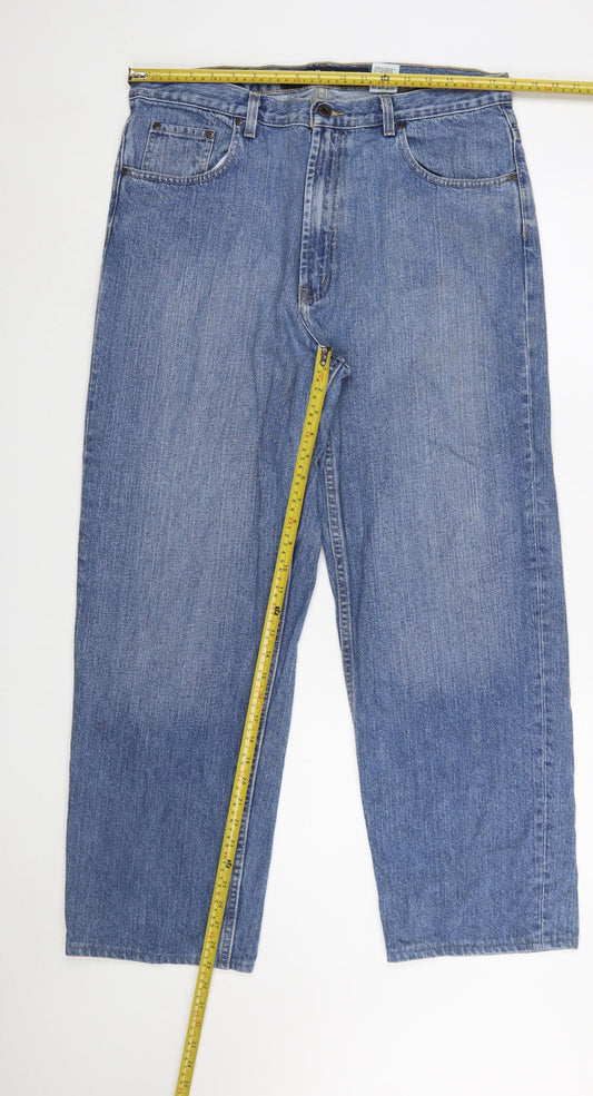 Nautica Mens Blue Straight Leg Denim Jeans 36x30 Regular Fit