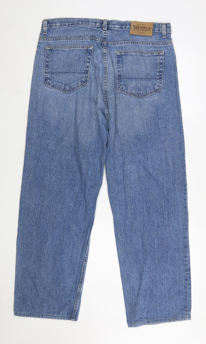 Nautica Mens Blue Straight Leg Denim Jeans 36x30 Regular Fit