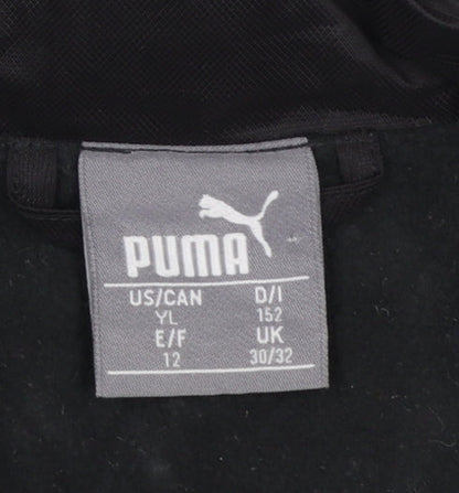 Puma Boys Black Full Zip Sweatshirt Hoodie Size 12 Years