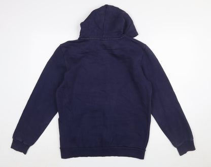 Puma Men's Blue Pullover Hoodie S Regular Fit Logo Sportswear