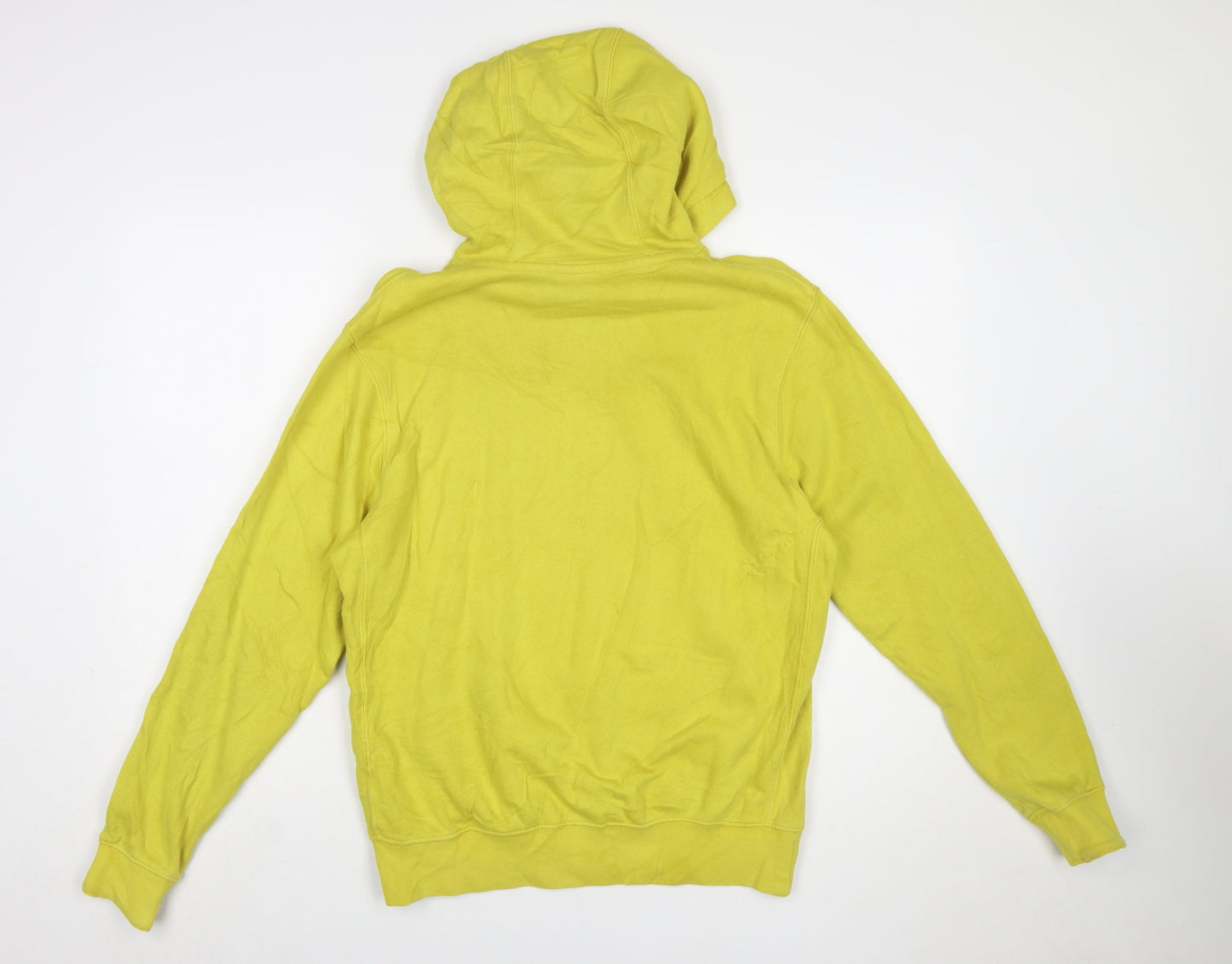 Nike Men's Yellow Pullover Hoodie Small Regular Fit