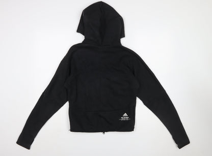 Adidas Womens Black Full Zip Hoodie S 8-10 Hooded Sportswear