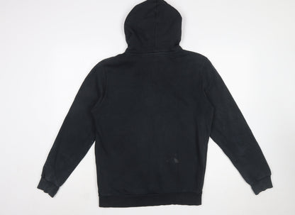 Puma Mens Black Pullover Hoodie S Hooded Logo Sports Sweatshirt