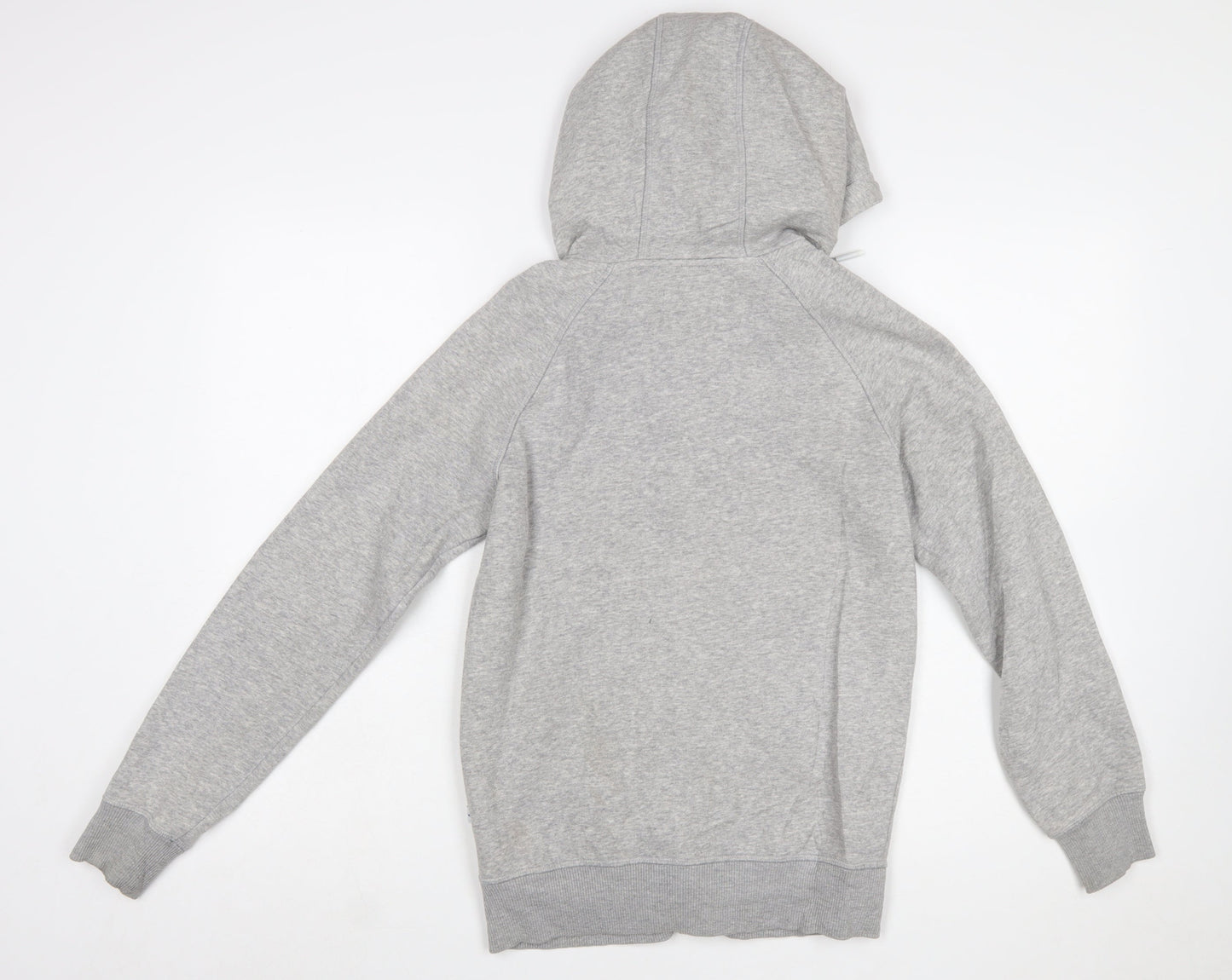 Adidas Originals Women's Grey Full Zip Hoodie Size 10 Cotton Blend