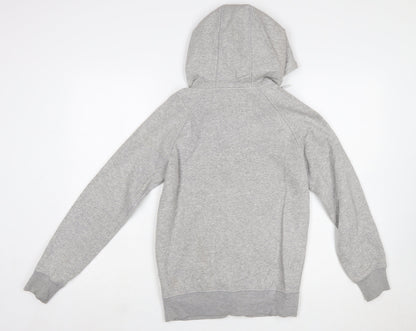 Adidas Originals Women's Grey Full Zip Hoodie Size 10 Cotton Blend