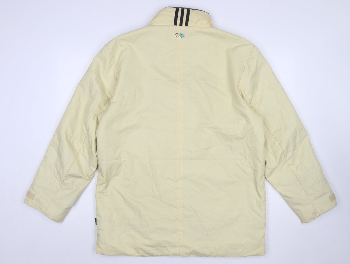 Adidas Men's Beige Lightweight Full Zip Jacket Size S