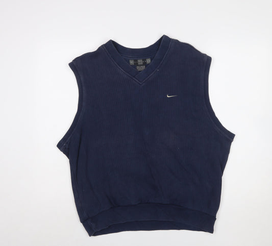 Nike Golf Men's Blue Sleeveless V-Neck Tank Top M
