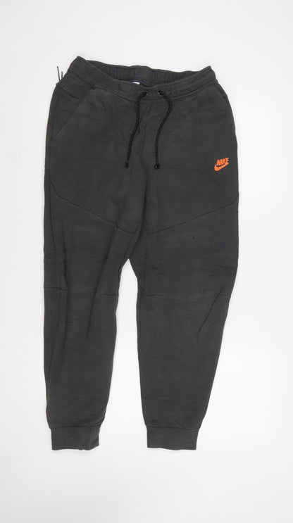 Nike Men's Black Jogger Trousers M Elastic Waist Comfort Fit