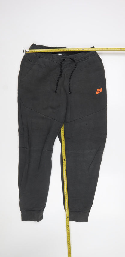 Nike Men's Black Jogger Trousers M Elastic Waist Comfort Fit