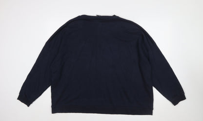 Disney C&A Women Blue XL Pullover Minnie Mouse Sweatshirt