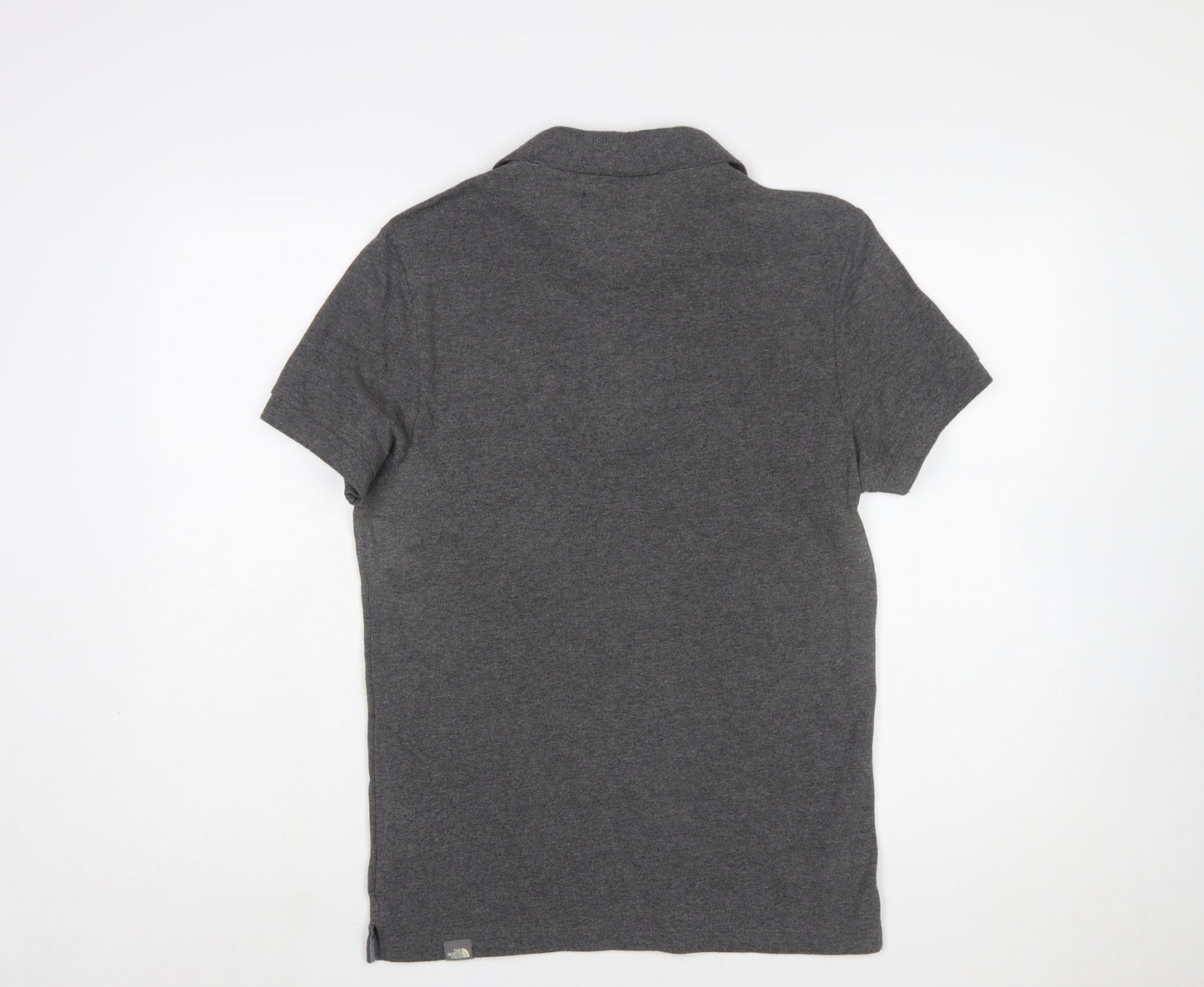 The North Face Men's Grey Short Sleeve Polo Shirt Size S