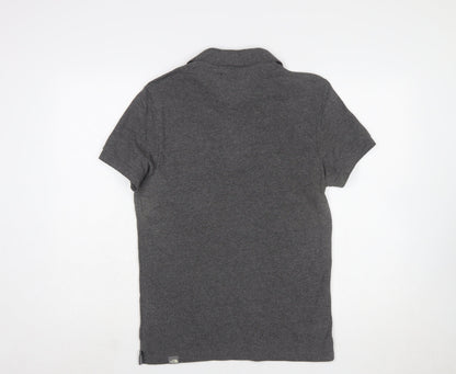 The North Face Men's Grey Short Sleeve Polo Shirt Size S
