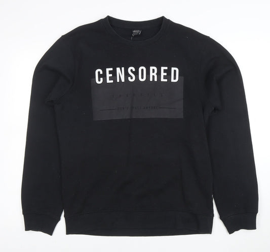 Sonny Bono Men’s Black Graphic Pullover Sweatshirt L